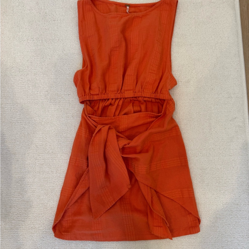 FREE PEOPLE Orange Mini Dress - Picture 4 of 6